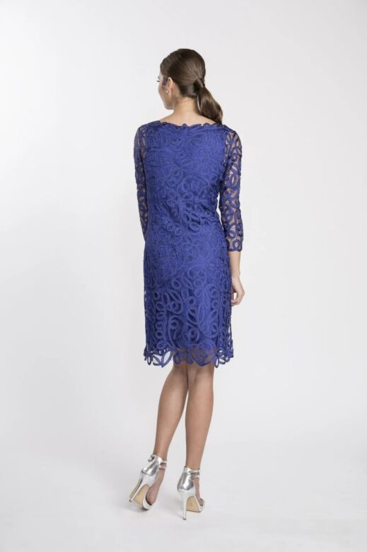 Soulmates D1322 Three Quarter Sleeve Scoop Neck Dress