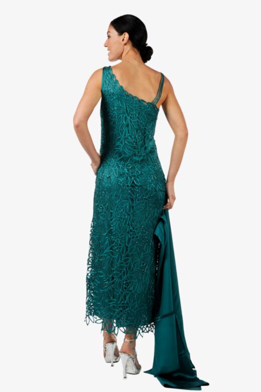 Soulmates C701 Asymmetric Neckline Dress