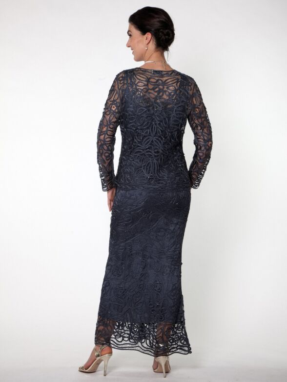 Soulmates C715 Sleeveless Dress with Collared Jacket