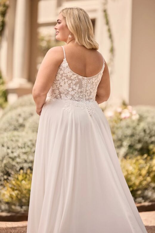Sophia Tolli Y3164FIHB Caitlin Illusion Bodice A-Line Bridal Dress