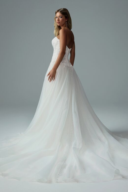 Sophia Tolli Y3204 Dax Drop Waist Strapless Wedding Dress