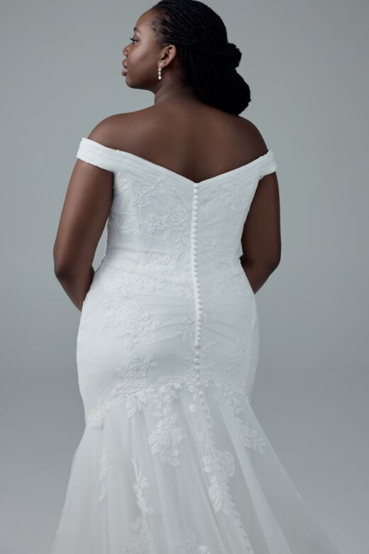 Sophia Tolli Y3206SB Hibiscus Mermaid Ruched Bodice Wedding Dress