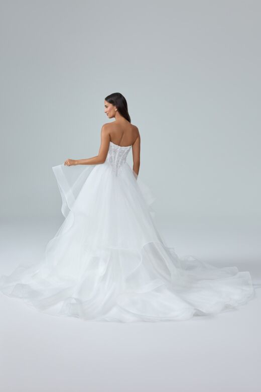 Sophia Tolli Y3242 Josie Scoop Neck Ruffle Tulle Wedding Dress