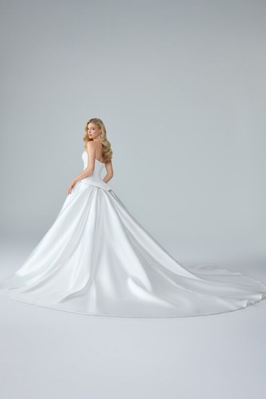 Sophia Tolli Y3252 Alaska Drop Waist Strapless Satin Bridal Gown