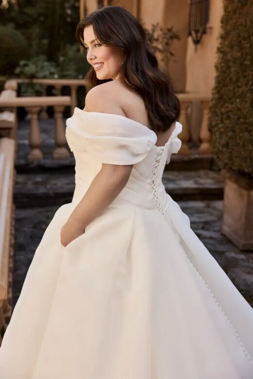 Sophia Tolli Y3145FI Ariane Draped Bodice Basque Waist Bridal Gown