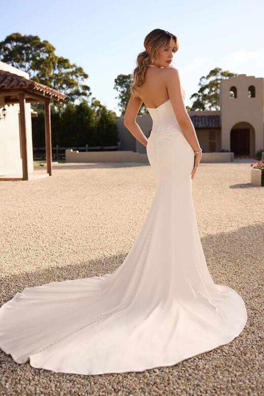Sophia Tolli Y3152 Otylia Beaded Peek-A-Boo Neck Bridal Dress