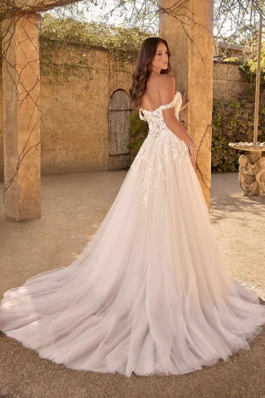 Sophia Tolli Y3153 Patrice Sweetheart Neck High Slit Bridal Dress
