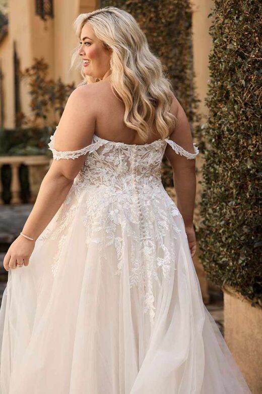 Sophia Tolli Y3153FI Patrice Applique A-Line Lace Strap Bridal Dress