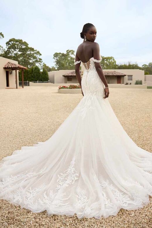 Sophia Tolli Y3156 Layla Sheer Back Applique Mermaid Bridal Dress