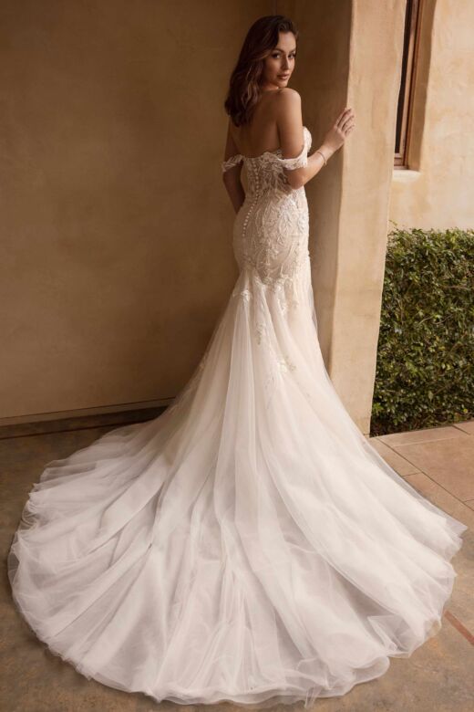 Sophia Tolli Y3165FI Lola Off-The-Shoulder Lace Mermaid Wedding Gown