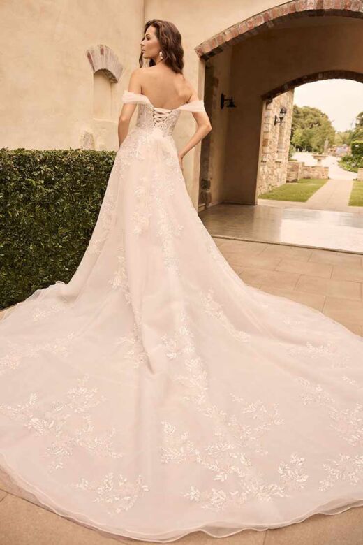Sophia Tolli Y3168 Astrid Plunging Neck Lace-Up Back Wedding Gown