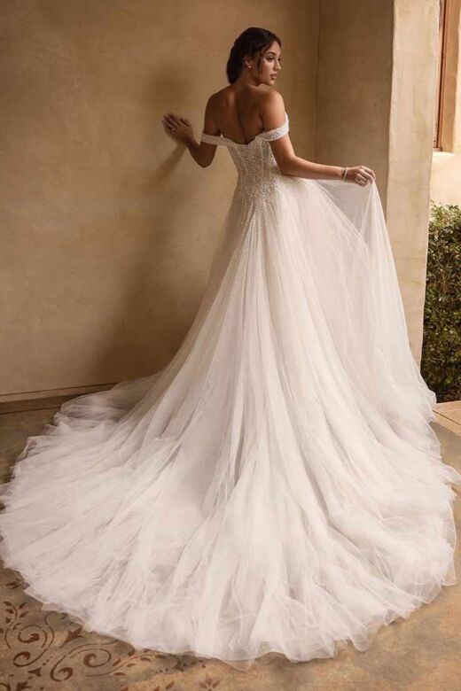 Sophia Tolli Y3176 Alice Beaded Bodice Plunging Neck Wedding Gown