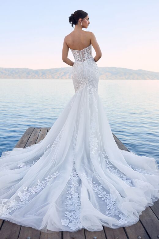 Sophia Tolli Y3185 Malibu Strapless Floral Lace Wedding Dress
