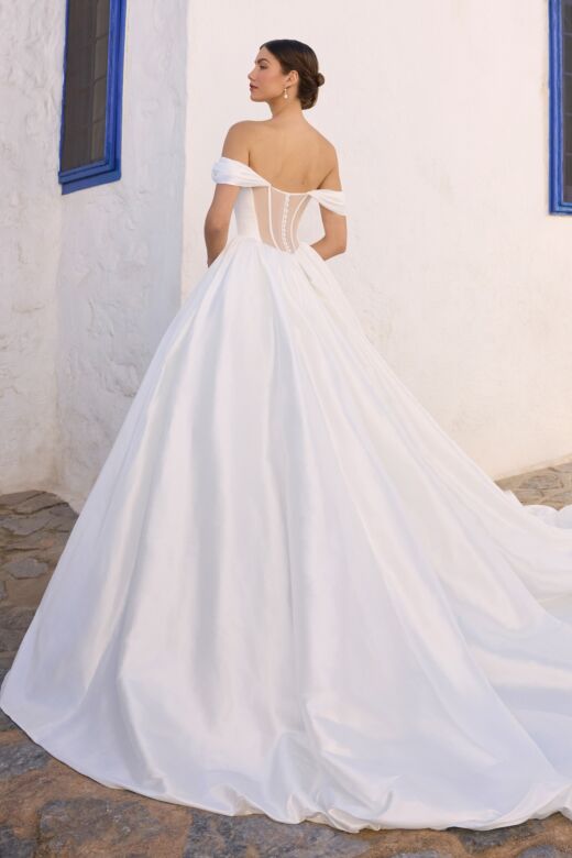 Sophia Tolli Y3191 Kirby Sheer Back Removable Sleeve Wedding Dress