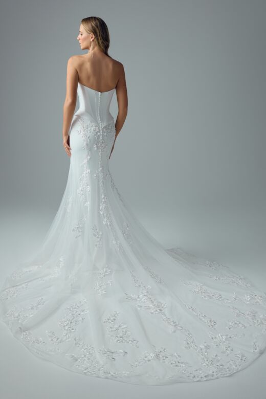 Sophia Tolli Y3228 Elora Scoop Neck Faux Two-Piece Bridal Dress