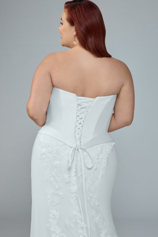 Sophia Tolli Y3228LB Elora Strapless Plus Size Wedding Dress