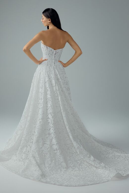 Sophia Tolli Y3229 Diana Lace Illusion Bodice A-Line Bridal Dress