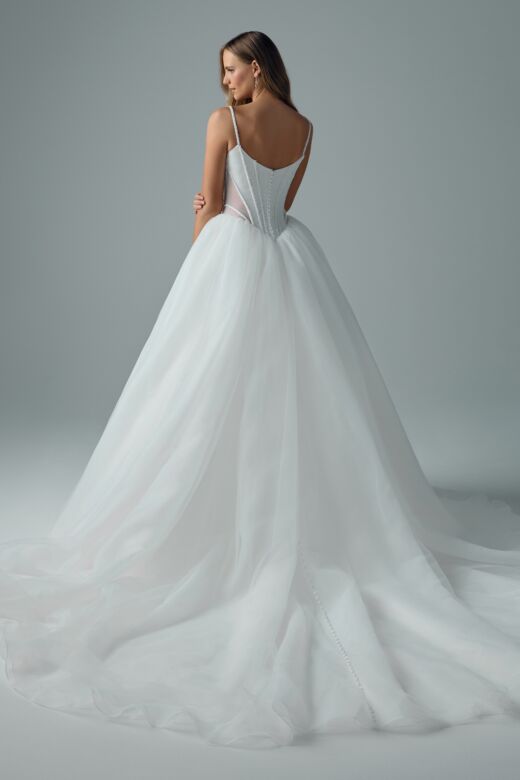 Sophia Tolli Y3231 Amalia Illusion Sides Basque Waist Bridal Dress