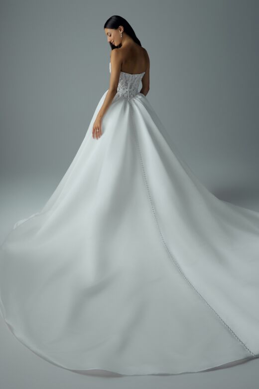 Sophia Tolli Y3235 Tiffany Sweetheart Neck Pearl Button Bridal Gown