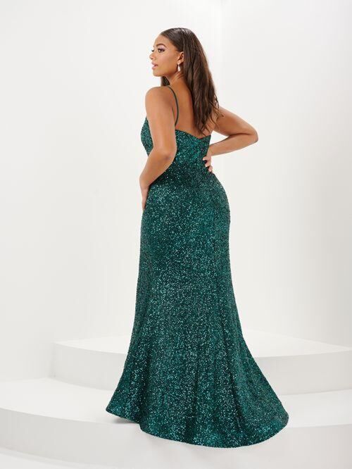 Tiffany Designs 16121 Sweetheart Neckline Sequin Dress