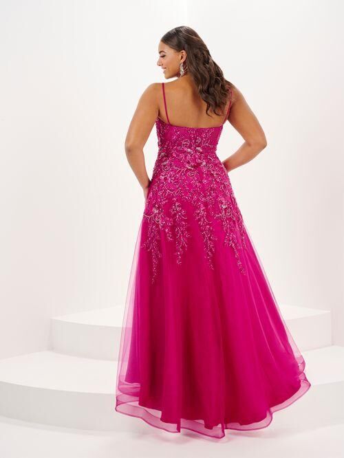 Tiffany Designs 16127 Sweetheart Neck Floral Dress