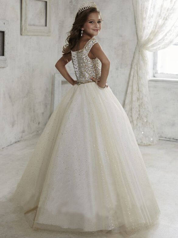Tiffany Princess 13457 Beaded Bodice Off The Shoulder Gown