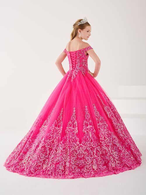 Tiffany Princess 13738 Off The Shoulder Sparkly Mini Pageant Dress
