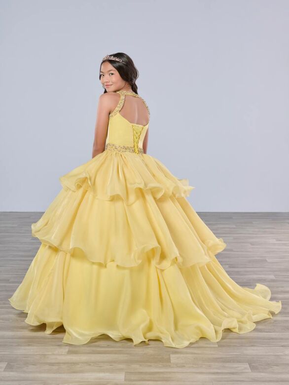 Tiffany Princess 13787 Tiered Skirt Junior Pageant Dress