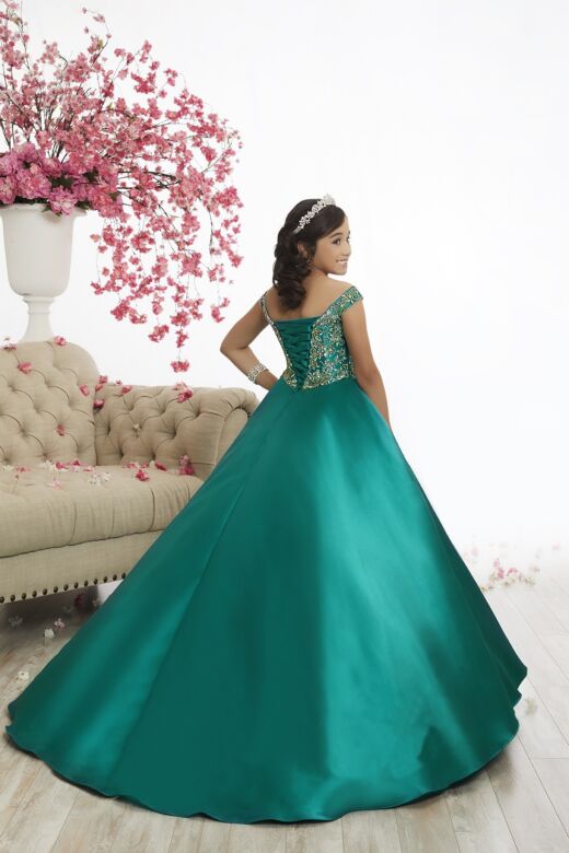 Tiffany Princess 13516 Off-The-Shoulder Pageant Dress