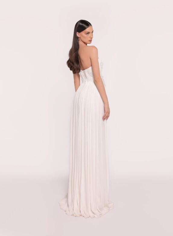 Tarik Ediz 98828 Mariel Strapless Sweetheart Neck A-Line Formal Dress
