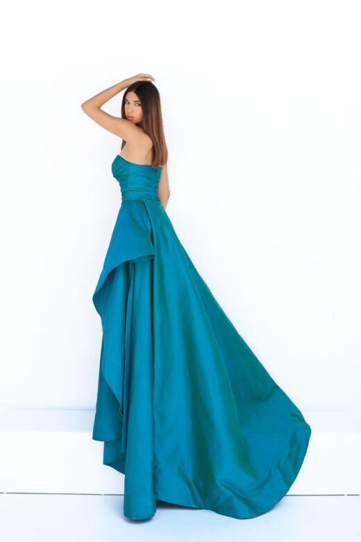 Tarik Ediz 50868 Dream High Slit Strapless Dress