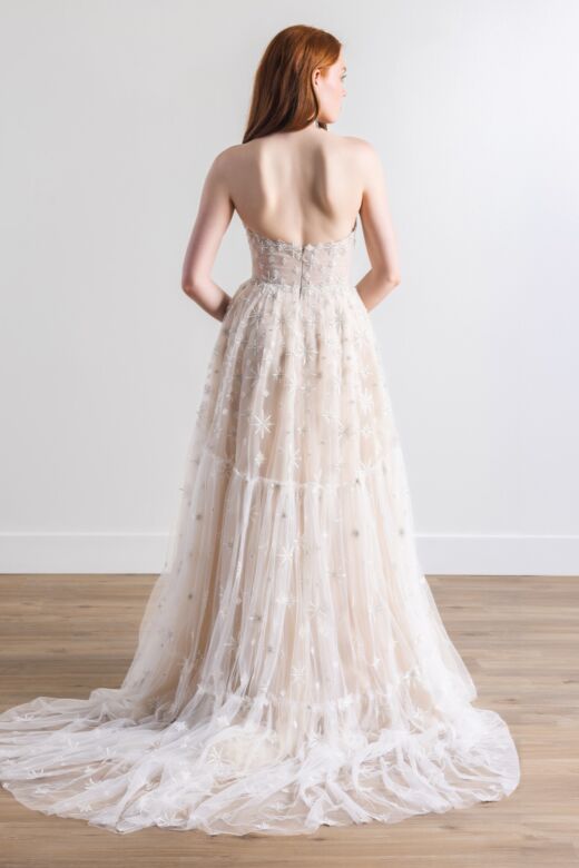 Willowby 54610 Lenny Halter Neck Stellar A-Line Wedding Dress