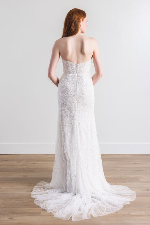 Willowby 54614 Petra Strapless Sweetheart Neck Beaded Wedding Dress