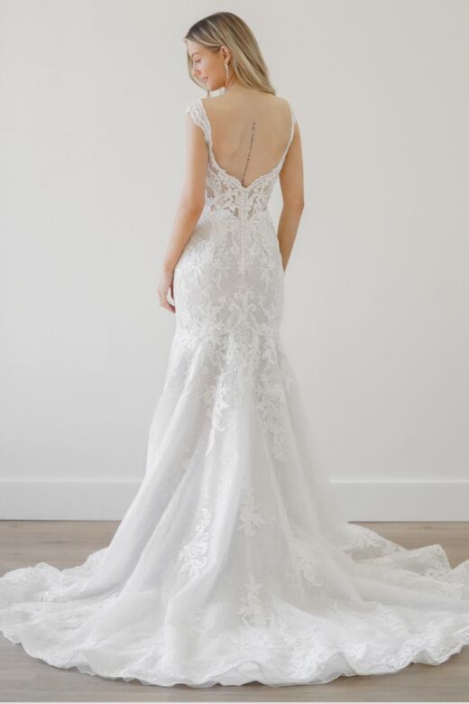 Locket 11131 Kesi Illusion Bodice Open Back Wedding Gown