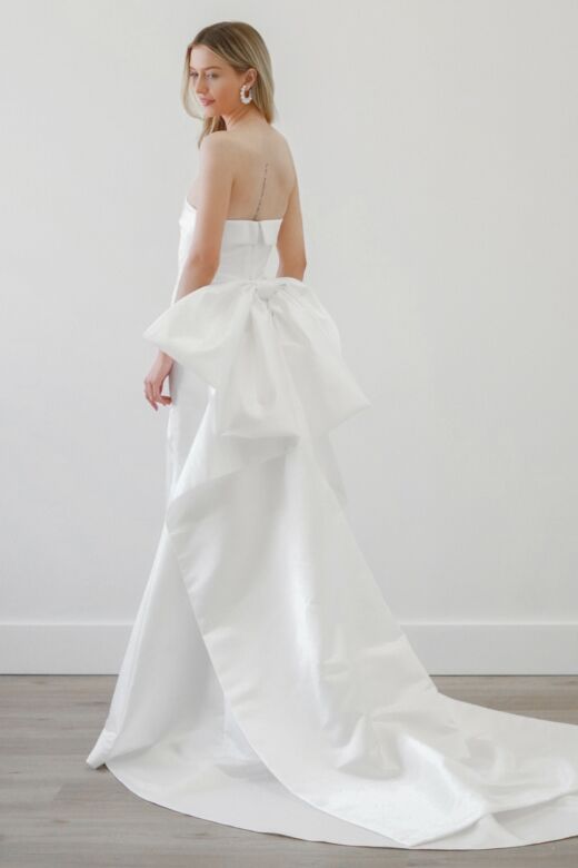 Locket 11253 Dee Detachable Bow Strapless Wedding Dress