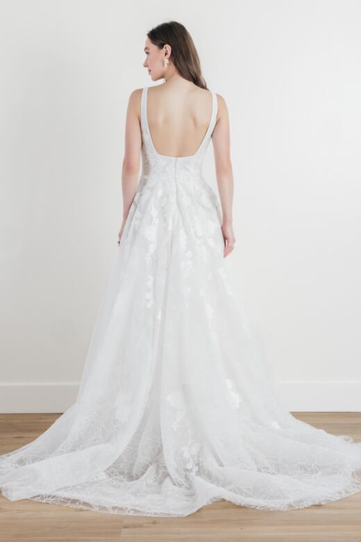 Locket 13136 Tasha Square Neck A-Line Wedding Dress