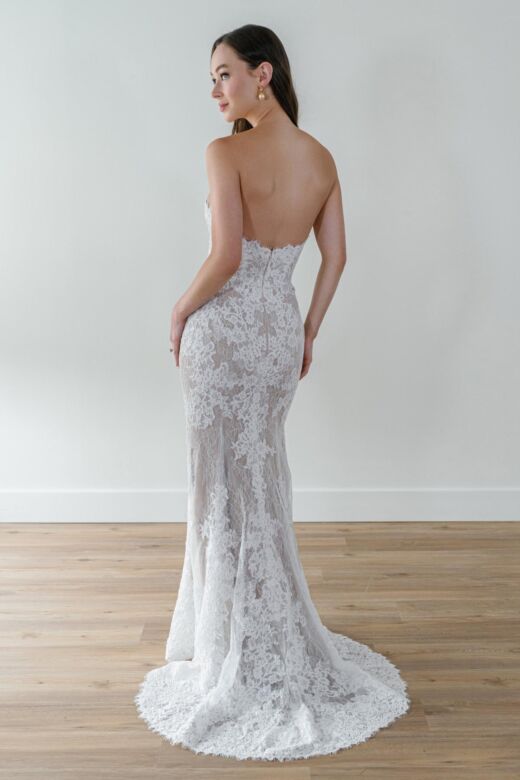 Locket 12116 Edwina Strapless Lace Wedding Dress