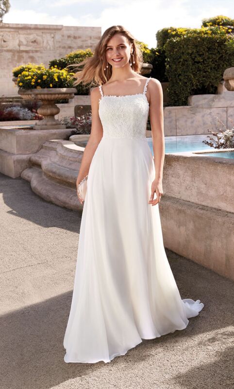 Alyce Paris 7018 Spaghetti Strap Wedding Dress