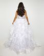 Ava Presley 39555 Ruffle Skirt Strapless Dress