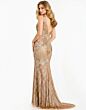 Jovani 49242 Plunging V-Neck Embellished Dress