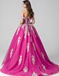 Jovani Q47375 Basque Waist Off The Shoulder Sweet 16 Gown