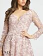 Mac Duggal 70224 Illusion Sleeve Floral Dress