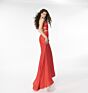 Ava Presley 39311 Cutout Back Plunging V-Neck Dress