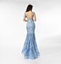Ava Presley 39204 Plunging V-Neck Sheer Sides Dress