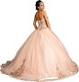 Elizabeth K GL1973 Sequin Bodice Sweetheart Neck Sweet 16 Dress