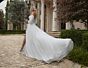 Mori Lee 2620 Prospera Bishop Sleeve High Slit Bridal Dress
