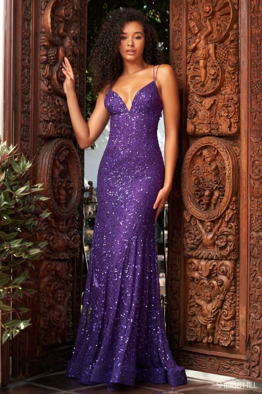 sparkly purple dresses