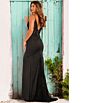 Jovani 23124 Lace Train Embroidered Bodice Dress