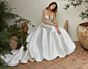 Mori Lee 4133 Moira Plunging Neck Low Back Wedding Dress