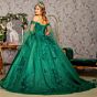 Elizabeth K GL3181 Sweetheart Neck Removable Sleeve Quinceanera Dress